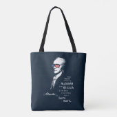 Tote Bag Dire de citation d'Alexander Hamilton. Cadeau de (Dos)