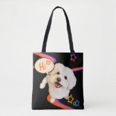 Tote Bag Dire simplement "Bonjour"  (Devant)