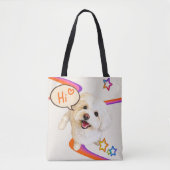 Tote Bag Dire simplement "Bonjour" (Devant)
