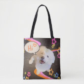 Tote Bag Dire simplement "Bonjour" (Devant)