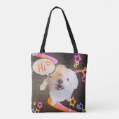Tote Bag Dire simplement "Bonjour" (Dos)