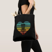 Tote Bag DiscGolf - Panier cible rétro Vintage (De près)
