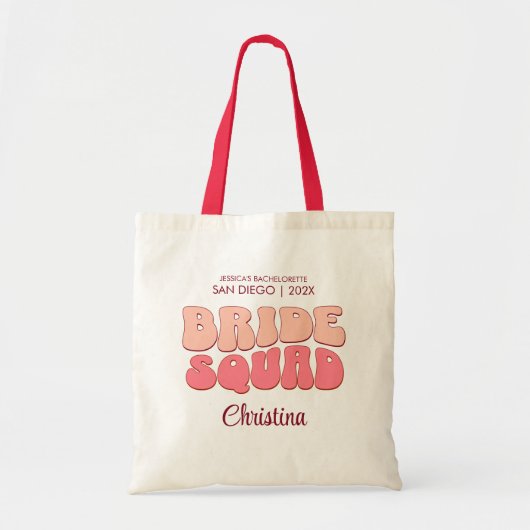 Tote Bag Disco Bachelorette Party Super Brigade Cadeau (Devant)