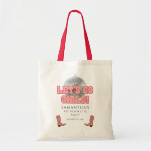 Tote Bag Disco Cowgirl Bachelorette Party Let’s Go
