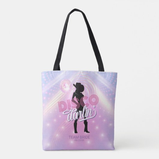 Tote Bag Disco Darlin' Équipe de la Mariée Bride v2 ID928 (Dos)