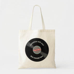 Tote Bag Disque vinyle customisé
