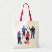Tote Bag Distances sociales quand dire bonjour (Devant)