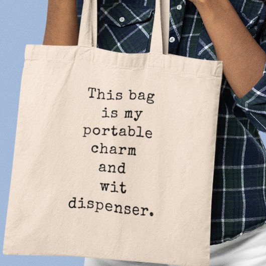Tote Bag Distributeur de charme et d'esprit Cadeau original