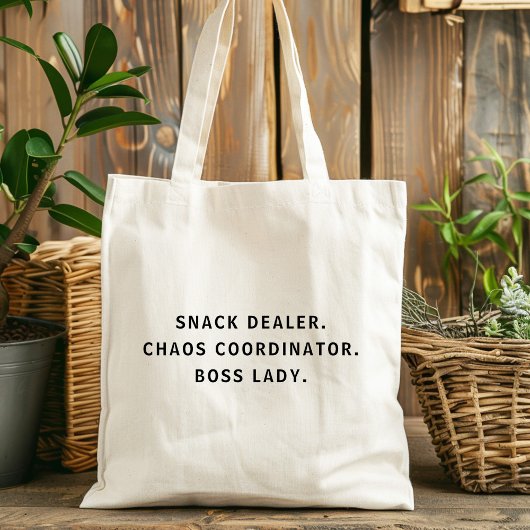 Tote Bag Distributeur de snacks Chaos Coordonnateur Boss La