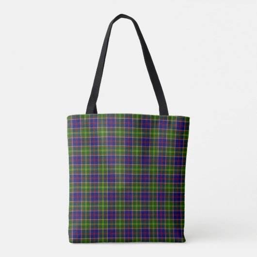 Tote Bag District de Tartan (Dos)