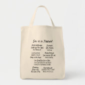 Tote Bag Dites-le dans Yiddish (Devant)