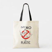 Tote Bag Dites Non Au Plastique (Dos)