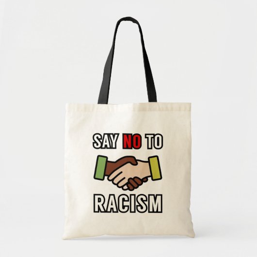 Tote Bag Dites Non Au Racisme (Devant)