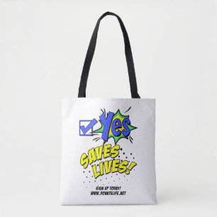 Tote Bag Dites OUI au don d'organes