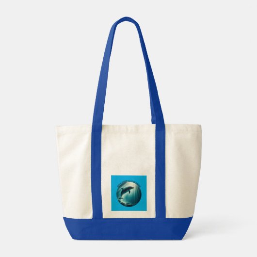 Tote Bag Dive Deep Live Dolphin gratuit (Dos)