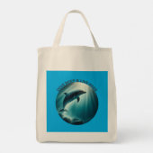 Tote Bag Dive Deep Live Dolphin gratuit (Dos)