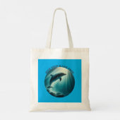 Tote Bag Dive Deep Live Dolphin gratuit (Dos)