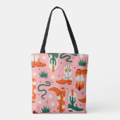 Tote Bag Divers motif bottes de cowboy (Dos)