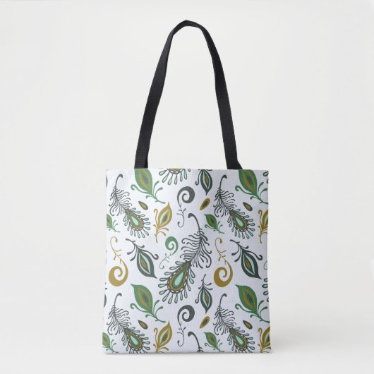 Tote Bag Diverses plumes colorées (Devant)