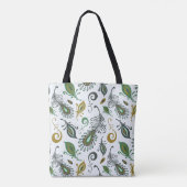 Tote Bag Diverses plumes colorées (Dos)