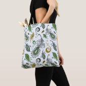 Tote Bag Diverses plumes colorées (De près)