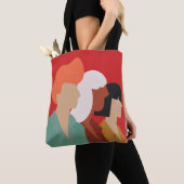 Tote Bag Diversité des femmes - Moderne du milieu du siècle (De près)