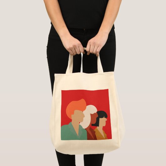 Tote Bag Diversité des femmes - Moderne du milieu du siècle (Devant (produit))