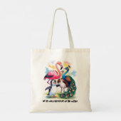 Tote Bag Diversity Inclusiveness Flamingo and Friends  (Dos)