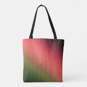 Tote Bag Divisé, rouge, vert, dégradé (Dos)