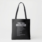 Tote Bag Dix Commandements La Bible Religieuse Chrétienne V (Devant)