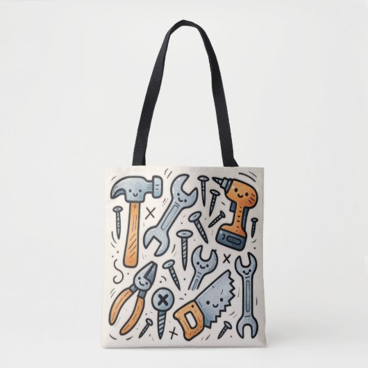 Tote Bag DIY Tools Doddle Design (Devant)