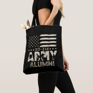 Tote Bag DJ-214 Alumni Militaire US Vétérinaire du drapeau