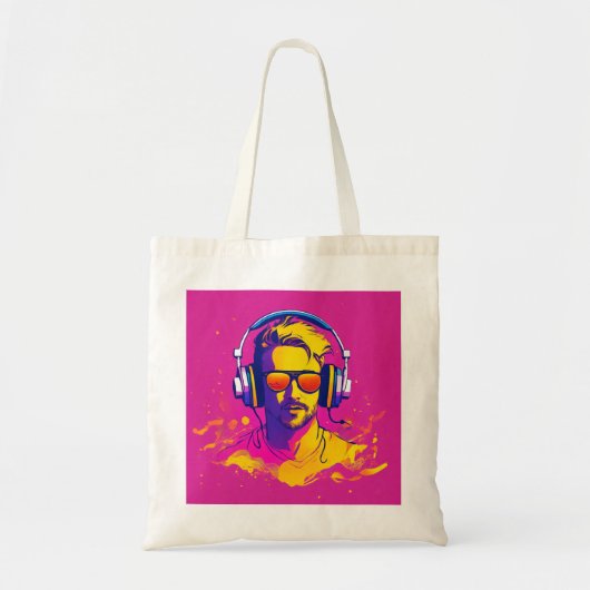 Tote Bag DJ Vibes Typographie (Devant)