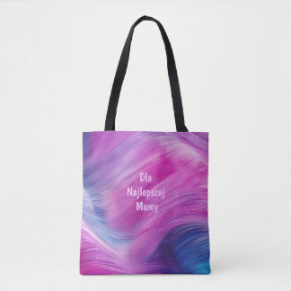 Tote Bag Dla Najlepszej Mamy – Pastelowa Akwarela