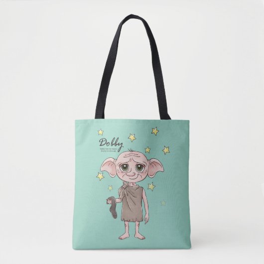 Tote Bag Dobby Watercolor Character Art (Devant)