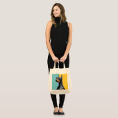 Tote Bag Doberman cool avec des lunettes de soleil (Devant (modèle))