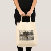 Tote Bag Doberman en voiture (Devant (produit))