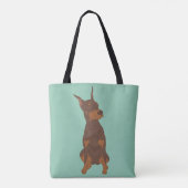 Tote Bag Dobermann Pinscher rouge (Dos)