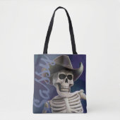 Tote Bag Doc Bones IS Sassy!, Cowboy Skeleton (Devant)