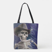 Tote Bag Doc Bones IS Sassy!, Cowboy Skeleton (Dos)