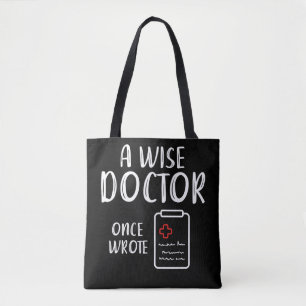Tote Bag Docteur écriture Humour drôle Nourriture vie