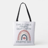 Tote Bag Docteur en pharmacie PharmD (Dos)