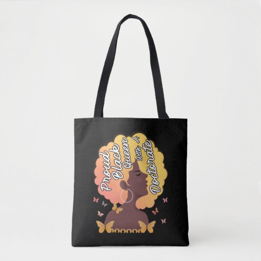Tote Bag Doctorat de Black Queen Doctorat Diplôme de doctor (Devant)