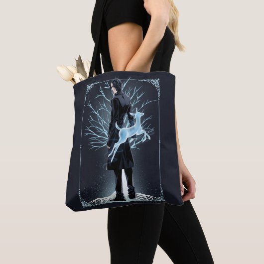 Tote Bag Doe Patronus d'Anime Severus Snape (De près)