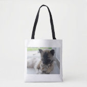 Tote Bag Dog And Cat Love  (Devant)