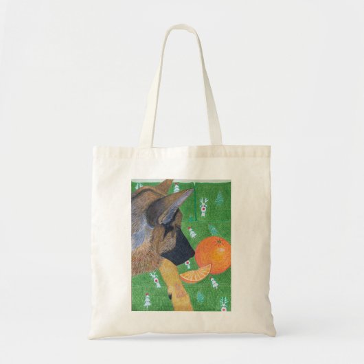 Tote Bag Dog and orange bag (Devant)