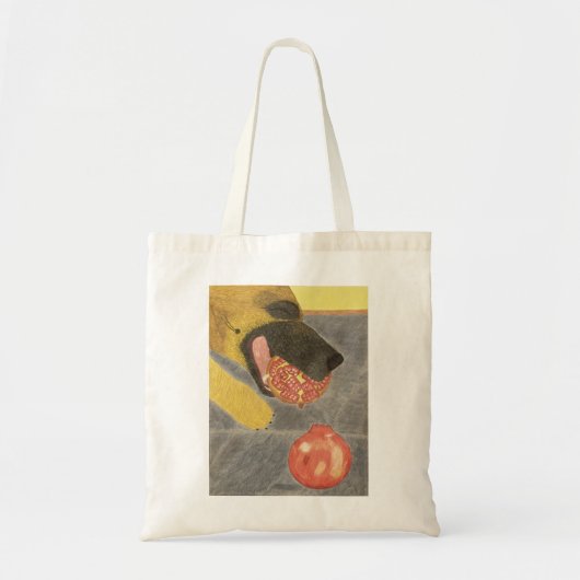 Tote Bag Dog and pomegranate bag (Devant)