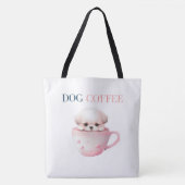 Tote Bag Dog Coffee (Devant)
