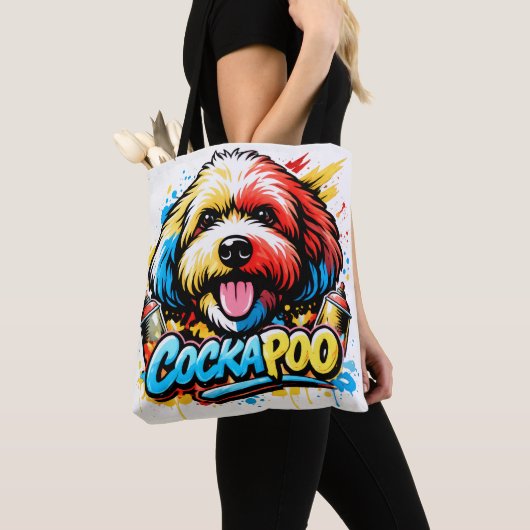 Tote Bag Dog Lover Cockapoo Gift Dog Owner  (De près)
