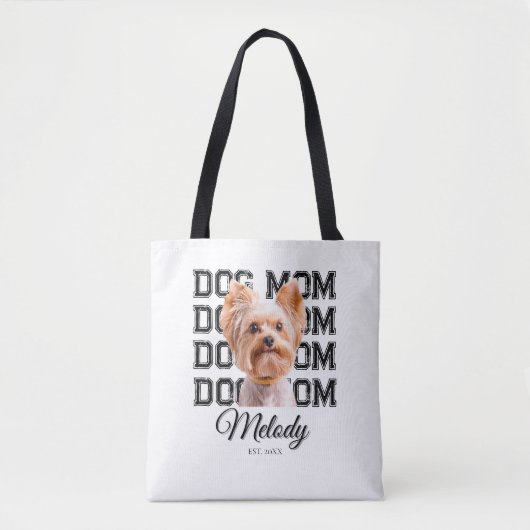 Tote Bag Dog Mom Custom Photo  (Devant)